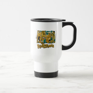 Mug De Voyage Les Pierrafeu   Panneaux de caractères Retro Comic