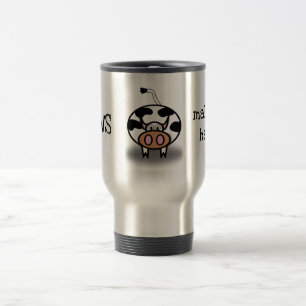 Mug De Voyage Les vaches me rendent heureux
