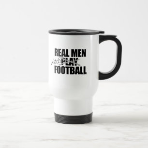 Mug De Voyage Les vrais hommes regardent le football