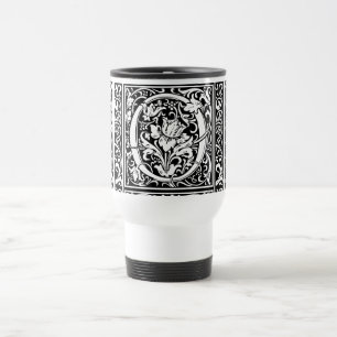 Mug De Voyage Lettre O Monogramme Médiéval Art Nouveau