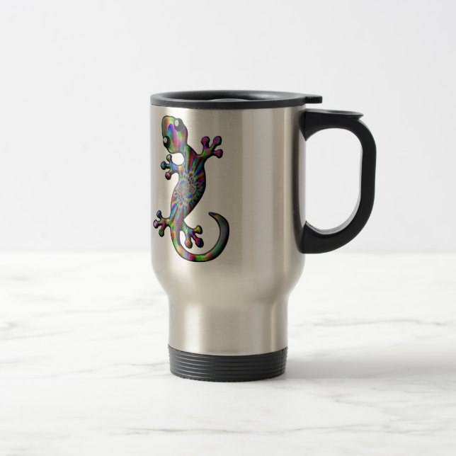 Mug De Voyage Lézard de Gecko d'escalade de Paisly (Droit)