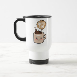 Mug De Voyage l'heure du café drôle kawaii café