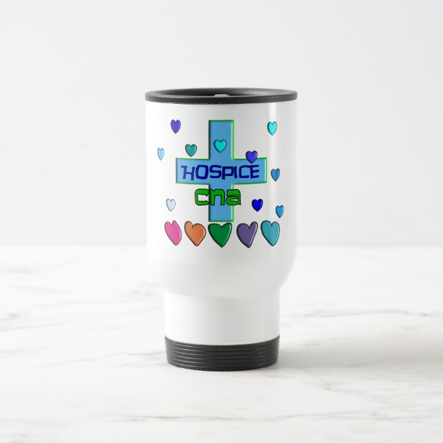 Mug De Voyage L'hospice PEUT conception multi de coeurs (Centre)