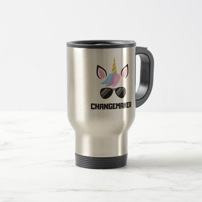 Mug De Voyage Licorne de Changemaker (Devant droit)
