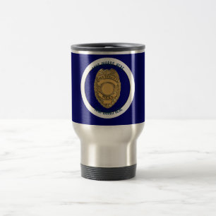 Mug De Voyage Lieutenant Badge Custom