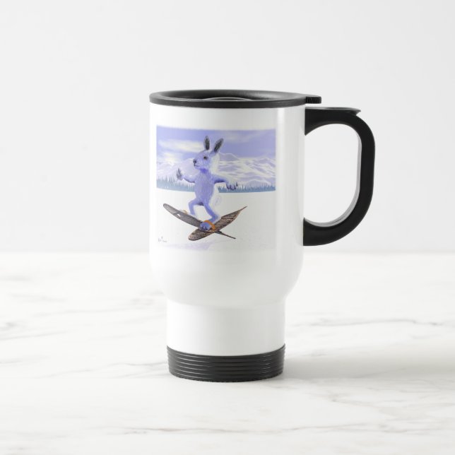 Mug De Voyage Lièvre de raquette (Droite)