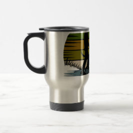 Mug De Voyage Life Is Better With Dogs Retro Sunset T-Shirt 