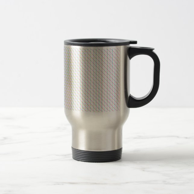 Mug De Voyage Lignes diagonales (Droit)