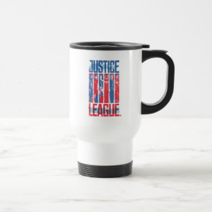Mug De Voyage Ligue de Justice Blue & Red Group Pop Art