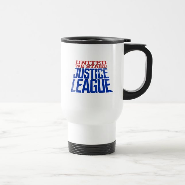 Mug De Voyage Ligue de Justice | United We Stand Graphic (Droite)