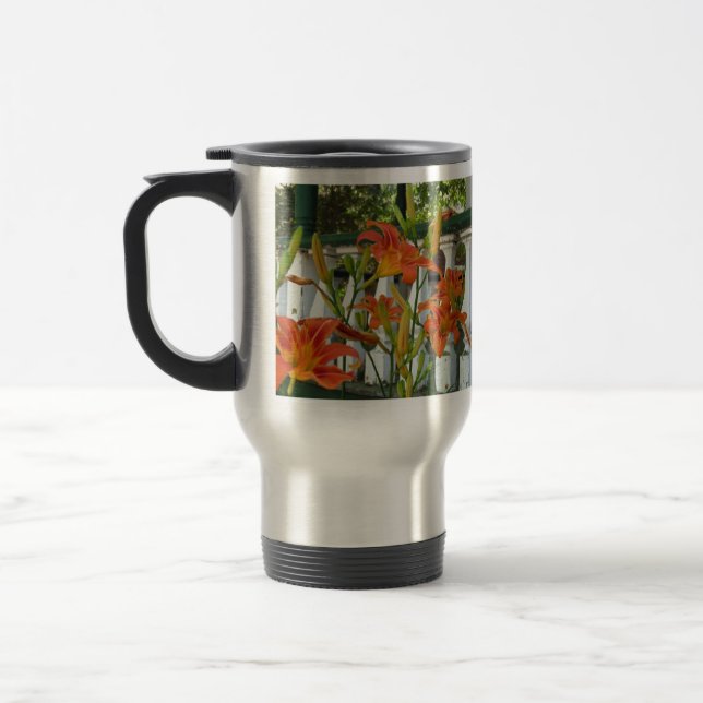 Mug De Voyage Lilies de tigre orange - Vignoble de Martha (Gauche)