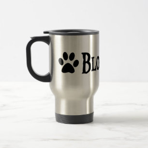 Mug De Voyage Limier (style de pirate avec le pawprint)