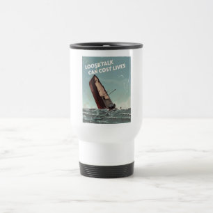 Mug De Voyage L'imprudence coûte des vies Affiche de la Seconde
