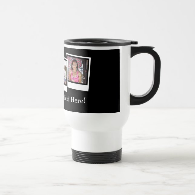 Mug De Voyage L'instantané 3-Photo personnalisé encadre la (Droite)