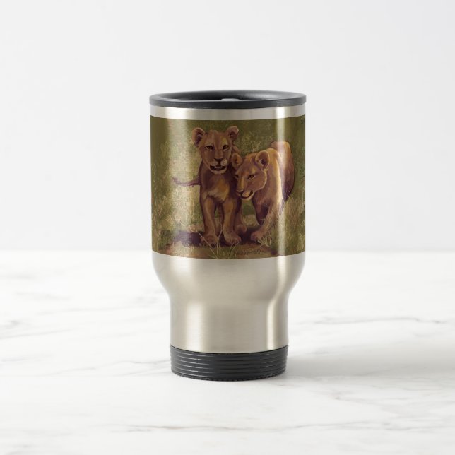 Mug De Voyage Lion Cubs (Centre)