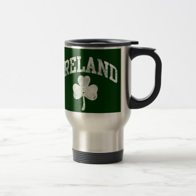 Mug De Voyage L'Irlande, style grunge de fac (Droit)