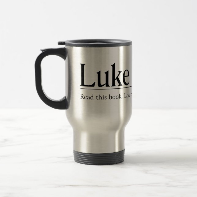 Mug De Voyage Lisez le 12h27 de Luc de bible (Gauche)
