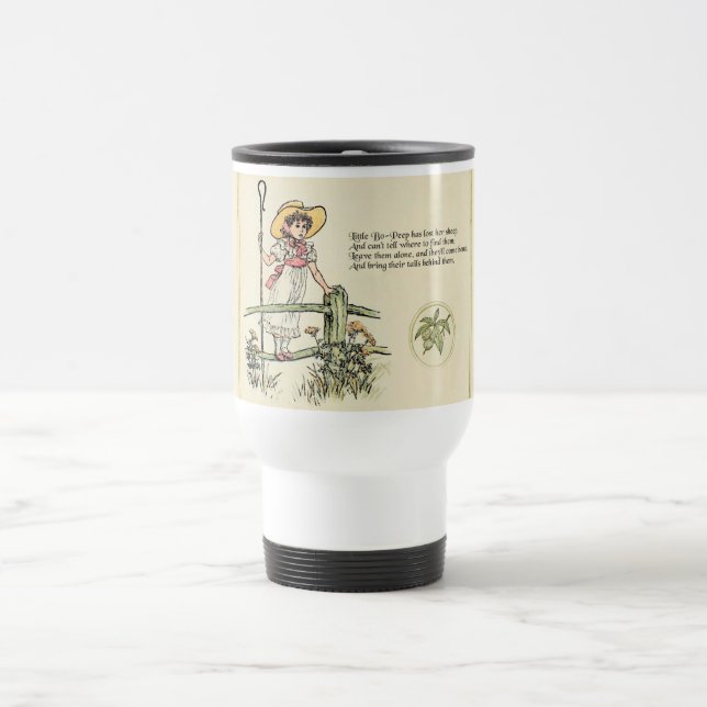 Mug De Voyage Little Bo-Peep : Pépinière classique Kate Greenawa (Centre)
