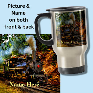 Mug De Voyage Locomotive moteur de train à vapeur dans le trave