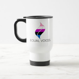 Mug De Voyage Logo de Genderfluide Flag Equal Voices