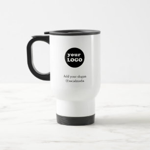 Mug De Voyage Logo de l'entreprise personnalisée moderne Slogan 