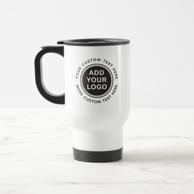 Mug De Voyage Logo d'entreprise personnalisé et promotion de tex (Gauche)