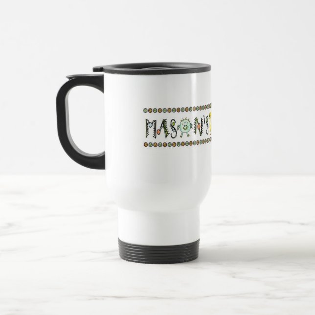 Mug De Voyage Logo des monstres du maçon (Gauche)