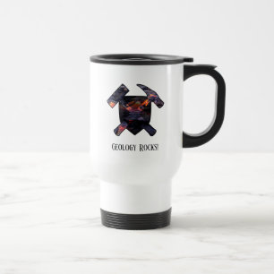 Mug De Voyage Logo du marteau avec flux volcanique de lave