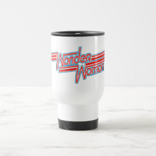 Mug De Voyage Logo Wonder Woman Red and Blue Stripe
