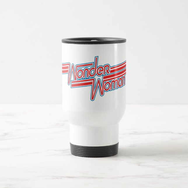 Mug De Voyage Logo Wonder Woman Red and Blue Stripe (Centre)