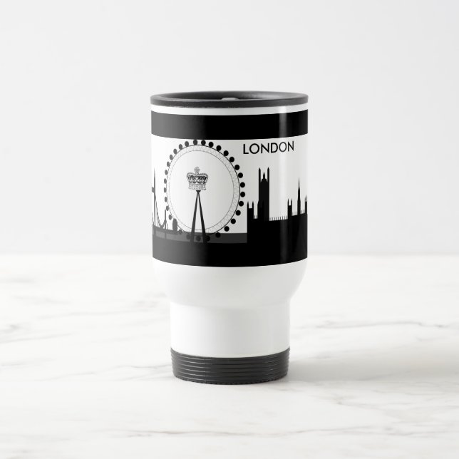 Mug De Voyage London Eye Ferris Wheel England Londres Skyline Mu (Centre)