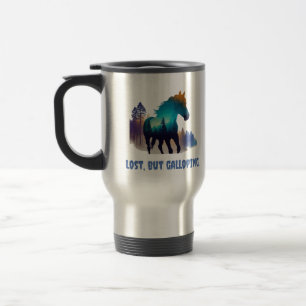 Mug De Voyage Lost But Galloping - Cheval Inspiré Par La Nature