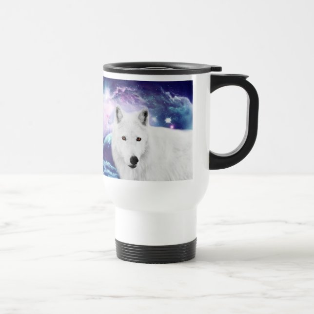 Mug De Voyage Loup blanc (Droite)