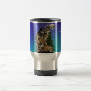 Mug De Voyage Loup et lune