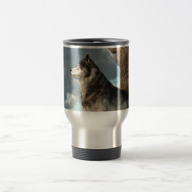Mug De Voyage Loup solitaire (Centre)