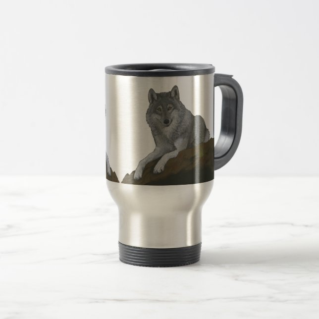 Mug De Voyage Loups (Devant droit)