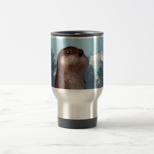 Mug De Voyage Loutre debout (Centre)