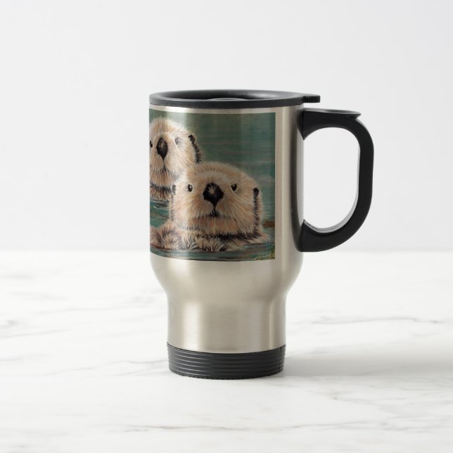 Mug De Voyage Loutres de mer (Droit)