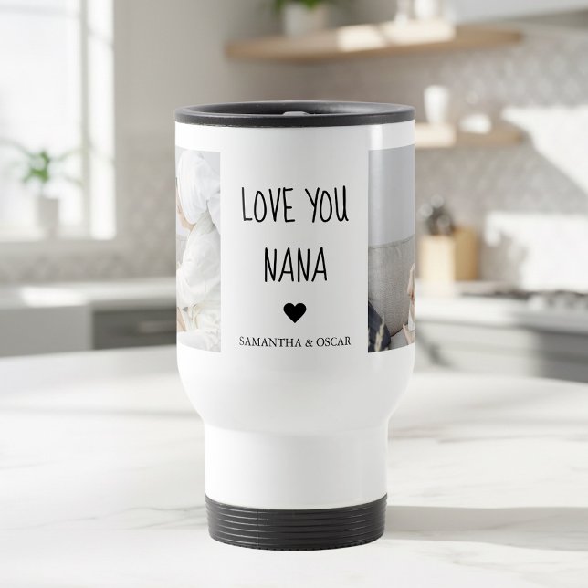 Mug De Voyage Love You Nana Personalized | Custom Photo Gift (Créateur téléchargé)