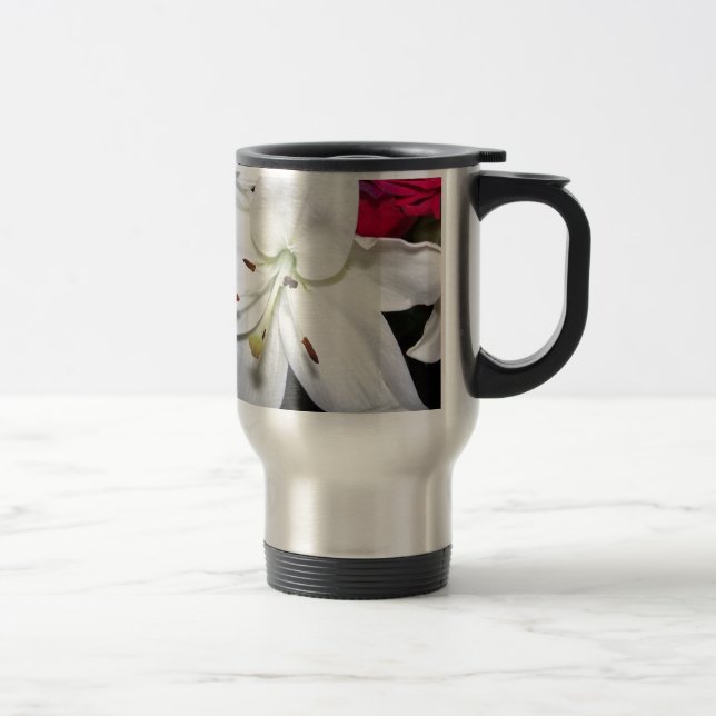 Mug De Voyage Lys blancs près (Droit)