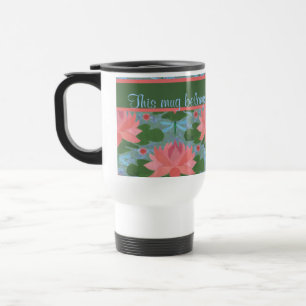 Mug De Voyage Lys d'eau et libellules Boug de voyage personnalis