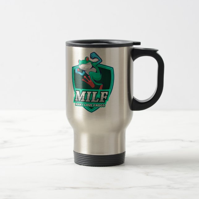 Mug De Voyage M.I.L.F. - Homme, j'aime les grenouilles (Droit)