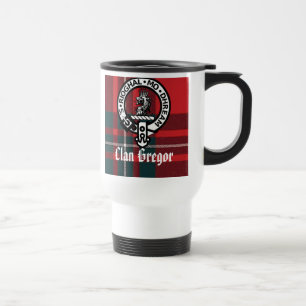 Mug De Voyage MacGregorRed1, Gregor Badge, Clan Gregor, MacGr...