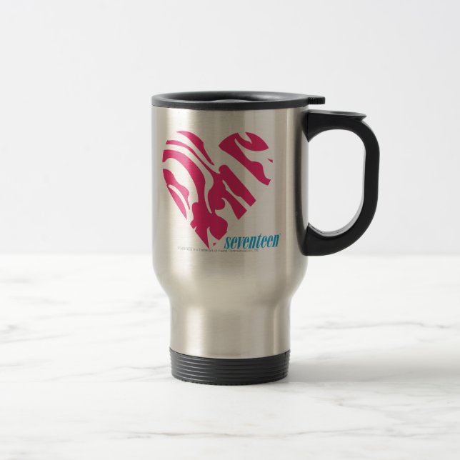 Mug De Voyage Magenta 2 de zèbre (Droit)