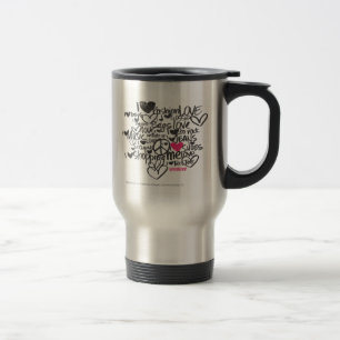 Mug De Voyage Magenta de graffiti