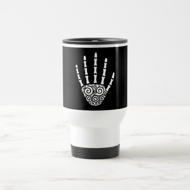 Mug De Voyage Main squelette spirale (Centre)