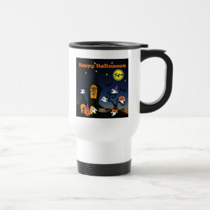 Mug De Voyage Maison hantée joyeuse Halloween