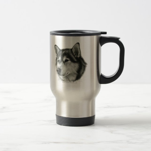 Mug De Voyage Malamute d'Alaska (Droit)