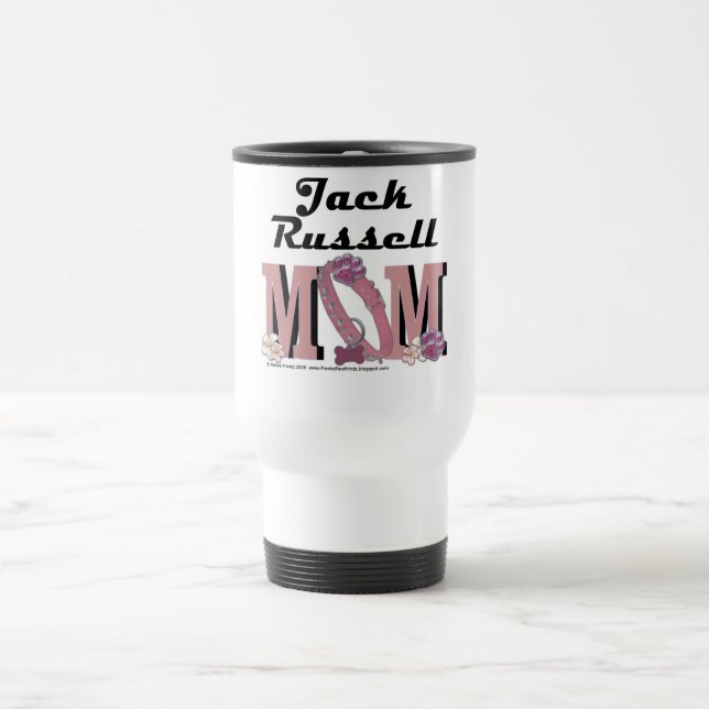 Mug De Voyage MAMAN de Jack Russell (Centre)