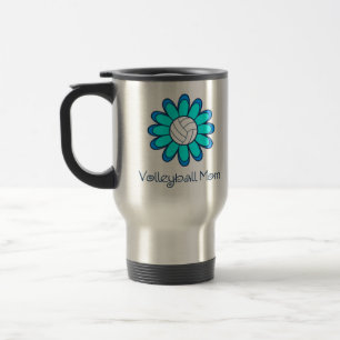 Mug De Voyage Maman de volleyball d'Aqua